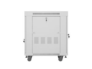 Комуникационен шкаф Lanberg rack cabinet 19" free-standing 15U/600x800 (flat pack) with glass door lcd grey v2