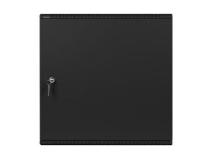Комуникационен шкаф Lanberg rack cabinet 19" wall-mount 6U+3u/540x200 low-profile black (assembled)