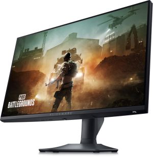 Monitor Dell Alienware AW2523HF, 24.5" LED Anti-Glare, IPS, 0.5ms GtG, FullHD 1920x1080, 1000:1, 400 cd/m2, AMD FreeSync Premium, G-Sync, 99% sRGB, HDMI, DP, USB 3.2 Hub, ComfortView, Height Adjustable, Pivot, Swivel, Black