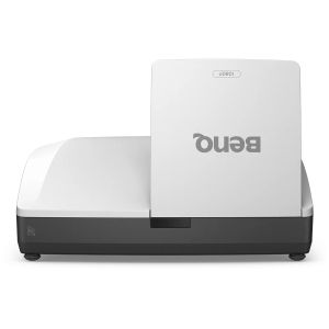 Мултимедиен проектор BenQ LH856UST DLP, Ultra Short-throw, 1080p, 3500 ANSI Lumens, Th Ratio: 0.33, 1000000:1, HDMI 2.0x2, LAN RJ45, 29db (Eco mode), 20,000 hrs lamp life; Computer in x 1; Audio out, Sp.10W x2; USB PS; Wall mount included, Optional Inter.