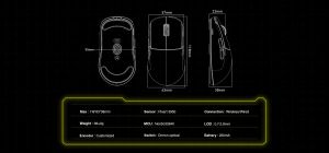 Scyrox V8 White - Wireless Gaming Mouse - 8K Polling Rate