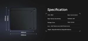 Scyrox професионален геймърски пад за мишка Gaming Mousepad Sosu XL - 490 x 420 mm