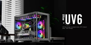 1stPlayer кутия Case mATX - UV6 Black
