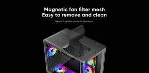 1stPlayer кутия Case mATX - UV6 Black