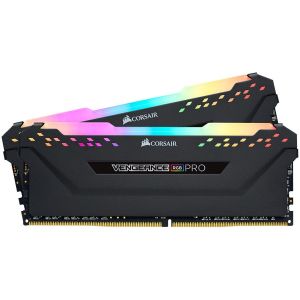 Corsair DDR4, 3200MHz 32GB 2x16GB Dimm, Unbuffered, 16-20-20-38, XMP 2.0, Vengeance RGB Pro SL Black Heatspreader, RGB LED, Black PCB, 1.35V, for AMD Ryzen & Intel, EAN:0840006632092