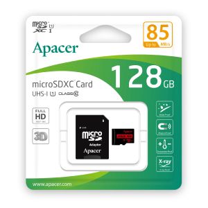 Apacer microSDXC 128GB UHS-I U1 Class 10, Adapter - AP128GMCSX10U5-R