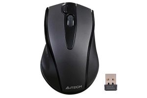 Безжична безшумна мишка A4tech V-Track G9-500FS,  Черен
