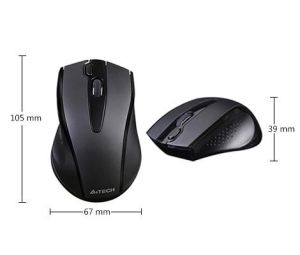 Безжична безшумна мишка A4tech V-Track G9-500FS,  Черен