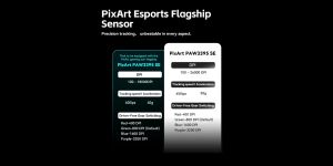 VXE професионална геймърска мишка Wireless Gaming Mouse Dragonfly R1 Pro Max 1K (4K compatible) - Kailh White Blade Switches, Yellow