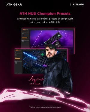 ATK Professional Gaming Mechanical Keyboard RS6 Ultra - 8K, TTC RGB Magneto [Linear] - Sakura Warrior
