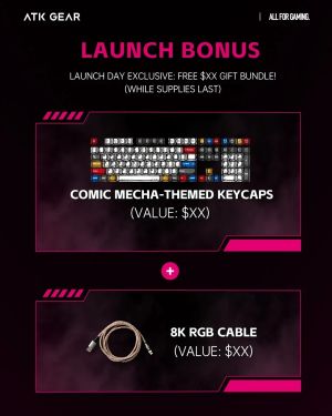 ATK Professional Gaming Mechanical Keyboard RS6 Ultra - 8K, TTC RGB Magneto [Linear] - Sakura Warrior