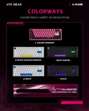 ATK Professional Gaming Mechanical Keyboard RS6 Ultra - 8K, TTC RGB Magneto [Linear] - Night Hunter