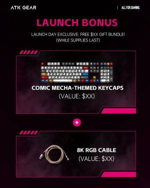 ATK Professional Gaming Mechanical Keyboard RS6 Ultra - 8K, TTC RGB Magneto [Linear] - Night Hunter