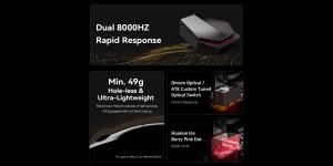 ATK Wireless Gaming Mouse BLAZING SKY X1 ULTIMATE - 8K, White