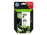 Consumabile HP 302 pachet de 2 cartușe de cerneală originale negru/tricolor