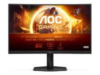Monitor AOC CQ27G4X, 27" Curved 1500R, Fast VA, WLED, 2560x1440@180Hz, 1ms GtG, 0.5ms MPRT, 300cd m/2, 4000:1, 80M:1 DCR, Adaptive Sync, FlickerFree, Low Blue Light, Tilt, Height Adjust, Swivel, 2xHDMI, DP