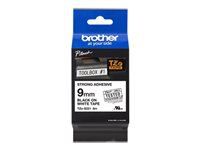 BROTHER TZES221 Bandă 9mm BANDĂ ADEZIVĂ NEGRU PE ALB