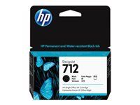 Cartuș consumabil de cerneală neagră HP 712 de 38 ml