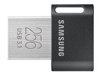 SAMSUNG FIT Plus USB flash drive type-A 256GB 400 MB/s read 110 MB/s write resistant USB 3.1 flash drive with key ring Gray