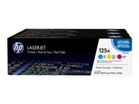 Cartuș de toner consumabil HP 125A CYM Tri-Pack LaserJet