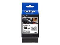 BROTHER TZEFX241 18mm NEGRU PE ALB FLEXIBIL ID
