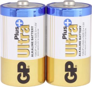 GP Alkaline battery ULTRA PLUS  LR20 / 2 pcs. pack / 1.5V GP