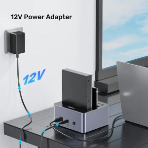 Unitek Storage - HDD Dock - 2 BAY - Y-3026GY01-EU
