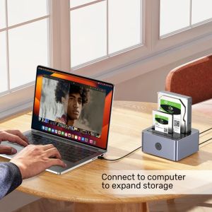 Unitek Storage - HDD Dock - 2 BAY - Y-3026GY01-EU