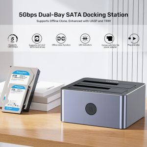 Unitek Storage - HDD Dock - 2 BAY - Y-3026GY01-EU
