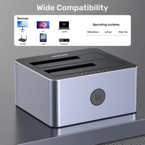Unitek Storage - HDD Dock - 2 BAY - Y-3026GY01-EU