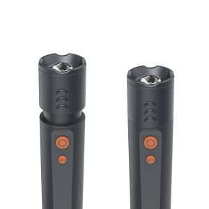 Hama “FLX1200-C” LED Torch, Rechargeable, Shockproof, Alu, 4 Modes + SOS, Zoom