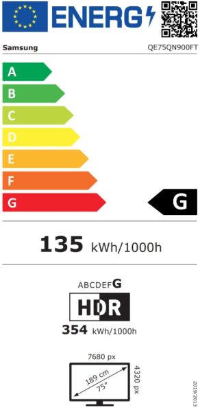 Телевизор Samsung Neo QLED 75QN900F  8K Mini LED Smart HDR 100Hz(Up to 4K 165Hz) Model 2025