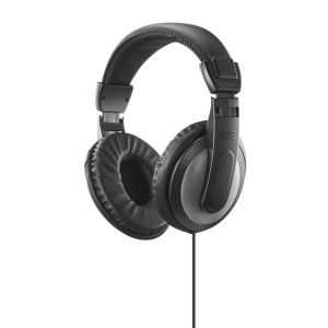 Hama “Shell II” Headphones, Over-Ear, Long Cable (2m), black