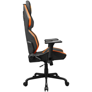COUGAR Hotrod, Gaming Chair, High Density MoldShaping Foam, Hyper-Dura leatherette, Multi-zone backrest design, Up & Down Adjustment Lumbar Pillow, 3D Armrests, 5-Star Steel Base, Silent Casters, Weight Support - 136 kg