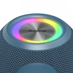 Hama "Ball Shape Speaker" Bluetooth® Loudspeaker, 5 Light Modes, 5W, blue