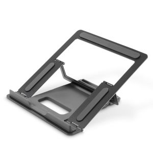 Hama "Metal" Laptop Stand, 4-stage Tilt, Folding, up to 40 cm (15.6"), grey