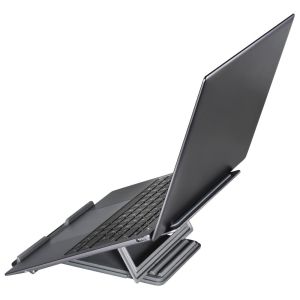 Hama "Metal" Laptop Stand, 4-stage Tilt, Folding, up to 40 cm (15.6"), grey