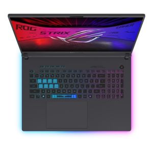 Лаптоп Asus Strix G18 G815LM-S9025, Intel  Ultra 9 275HX 2.7 GHz (36MB Cache, up to 5.4 GHz, 24 cores),18.0 WQXGA(2560X1600),16:10 Bend+500nits, AG,240Hz,DDR5 32GB ( 16GB DDR5-5600 SO-DIMM *2 ) ,1TB , RTX 5060  8GB GDDR7,Wi-Fi 7 ,Backlit Chiclet Keyboard 