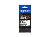 Tub termocontractabil BROTHER negru pe alb 9,0 mm