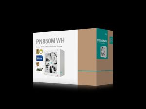 DeepCool PSU ATX 3.1 850W Gold, Full Modular - PN850-M White