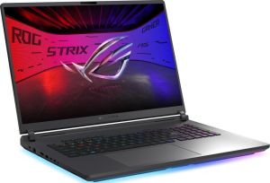 Лаптоп Asus Strix G18 G815LP-S9039,Intel Ultra 9 275HX 2.7 GHz (36MB Cache, up to 5.4 GHz, 24 cores),18"(2560x1600),16:10 Bend+500nits,240Hz,DDR5 32GB (16GB DDR5-5600 SO-DIMM*2), 1TB, RTX 5070 8GB GDDR6,Wi-Fi 7 ,Backlit Chiclet Keyboard 1-Zone RGB, Eclips