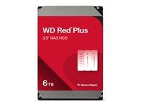 HDD NAS WD Red Plus (3,5 inchi, 6TB, 256MB, 5400 RPM, SATA 6 Gb/s)