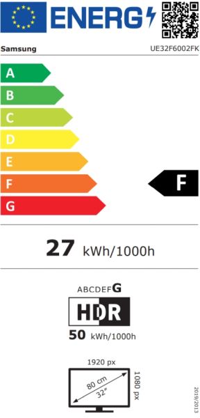 Телевизор Samsung 32" UE32F6002FK FULL HD LED TV SMART 1920x1068 Black