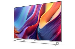 Televizor Sharp 50GP6265E, TV Google QLED de 50 inchi, 4K Ultra HD 3840x2160 fără cadru, AQUOS, DVB-T/T2/C/S/S2, Active Motion 1000, HDR10, Dolby Atmos, Dolby Vision, Asistent Google, Chromecast încorporat, HDMI 2.1 cu eARC, mufă/ieșire pentru căști de 3,