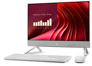 Настолен компютър - всичко в едно Dell 24 All-in-One EC24250, Intel Core 7 150U(12MB cache, 10 cores, up to 5.4 GHz), 23.8" FHD (1920x1080) AG WVA, 16GB, 2x8GB, DDR5, 5200 MT/s, 1TB M.2 PCIe SSD, Intel Graphics, Triangle Stand, 5MP IR Tilt Cam, WiFi 6E+BT