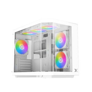 Xigmatek Case mATX - Cubi M Arctic - 6 ARGB Fans