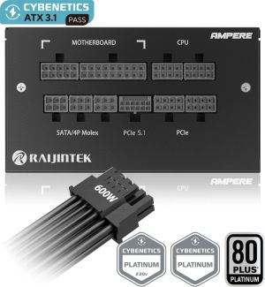 Raijintek PSU ATX3.1 1000W Platinum - AMPERE 1000