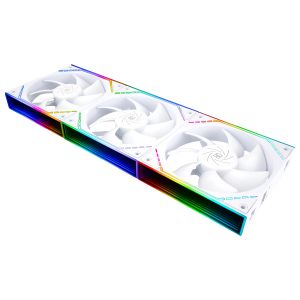 Thermalright Fan Pack 3-in-1 3x120mm - TL-M12QW x 3 - White, Infinity Mirror, Daisy-Chain, A-RGB