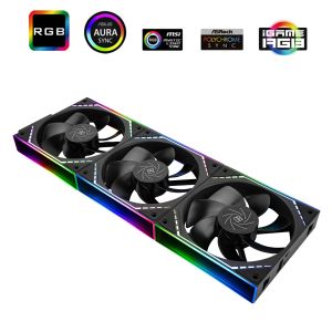 Thermalright Fan Pack 3-in-1 3x120mm - TL-M12QR x 3 - Reverse, Infinity Mirror, Daisy-Chain, A-RGB