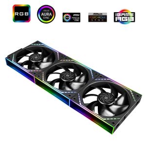 Thermalright Fan Pack 3-in-1 3x120mm - TL-M12Q x 3 - Infinity Mirror, Daisy-Chain, A-RGB
